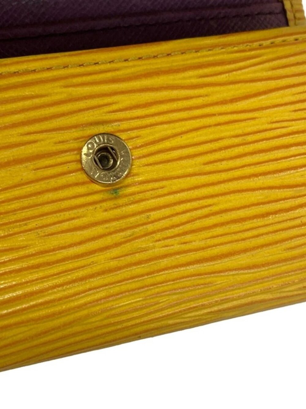 LOUIS VUITTON Multicles 6 M63819 Jaune Epi SP0916 Key Case Leathe - Picture 10 of 11